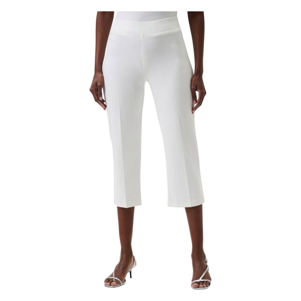 Joseph Ribkoff‎ Capri Pants Womens 6 White Pull On Cropped Trousers C143105W